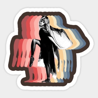 Stevie Nicks Retro Sticker